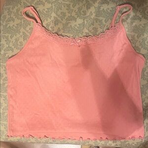 American Eagle Outfitters Pink Lace Camisole